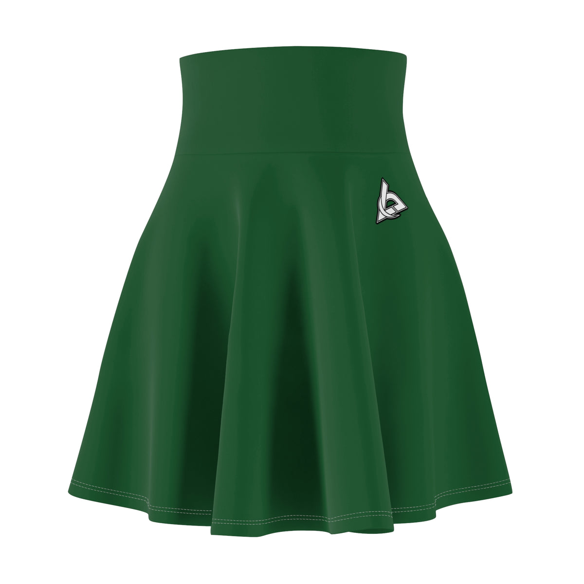 Vantacore Solid Forest Green Women's Athletic Skater Skirt