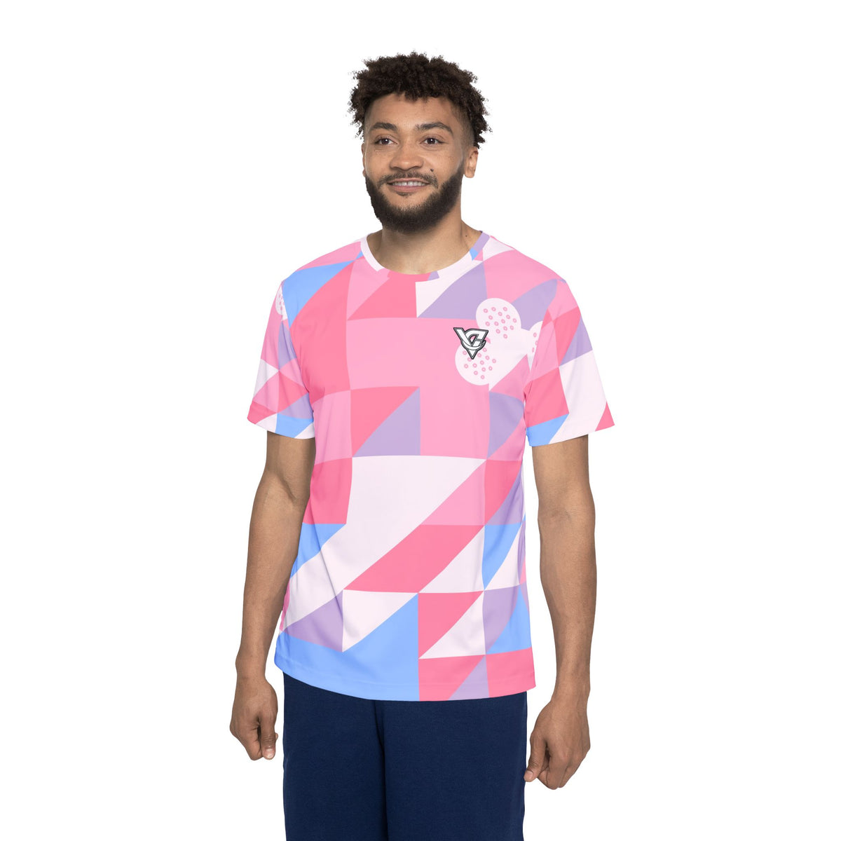 Golf Cotton Candy Prism Block Men's Sports Jersey