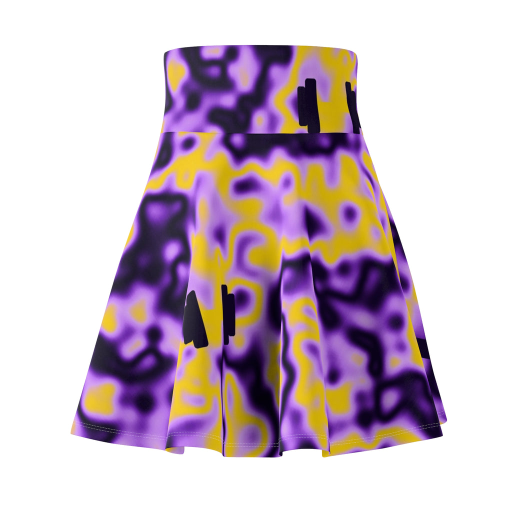 Training & Gym Ultra Grape Marble Flow Women's Athletic Skater Skirt