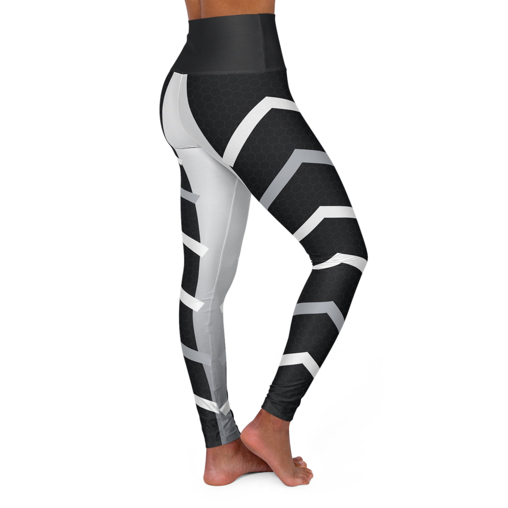 Monochrome Apex High-Waisted Yoga Leggings