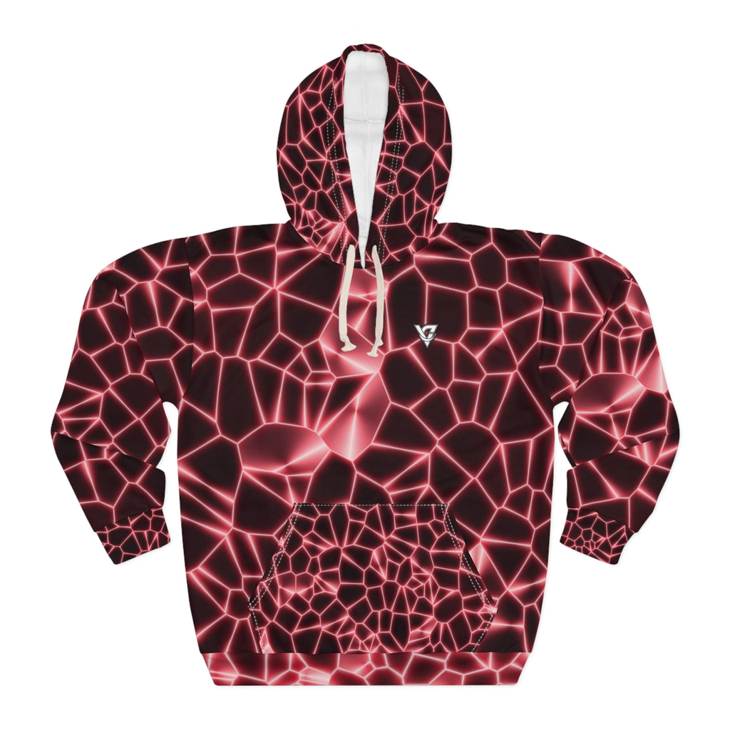Crimson Magma Men's Pullover Hoodie
