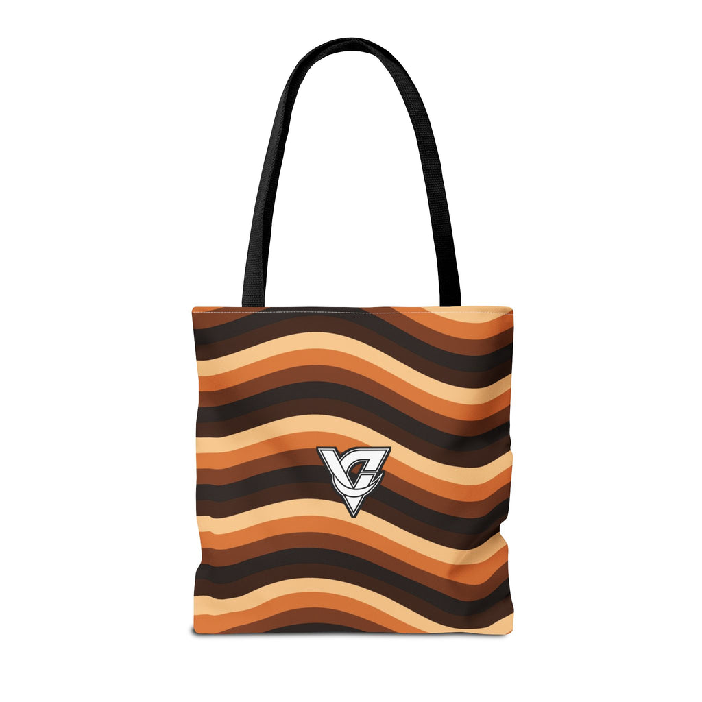 Copper Wave Tote Bag — All-Over Print Gym & Everyday Tote