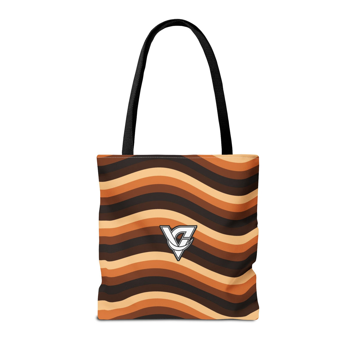 Copper Wave Tote Bag — All-Over Print Gym & Everyday Tote