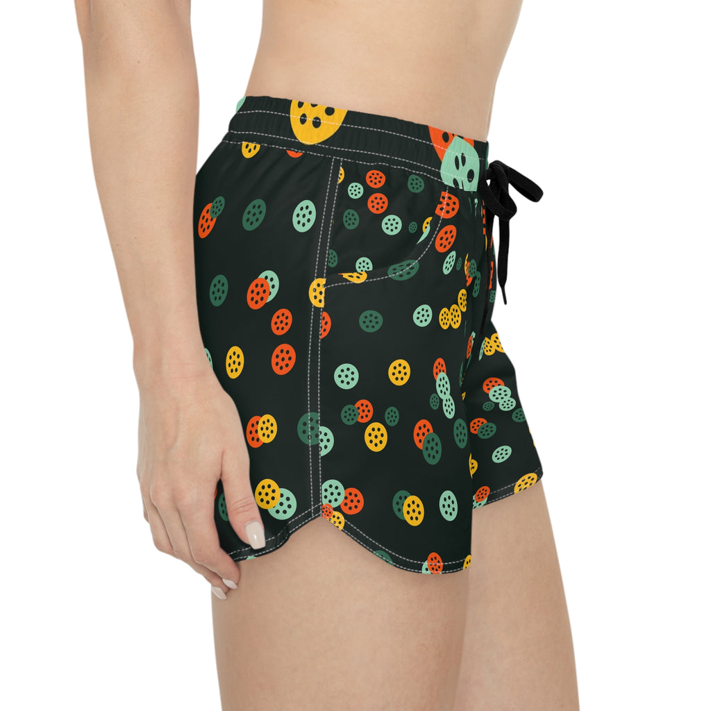 Pickleball Jungle Juice Icon Storm Women's Athletic Shorts with Pockets