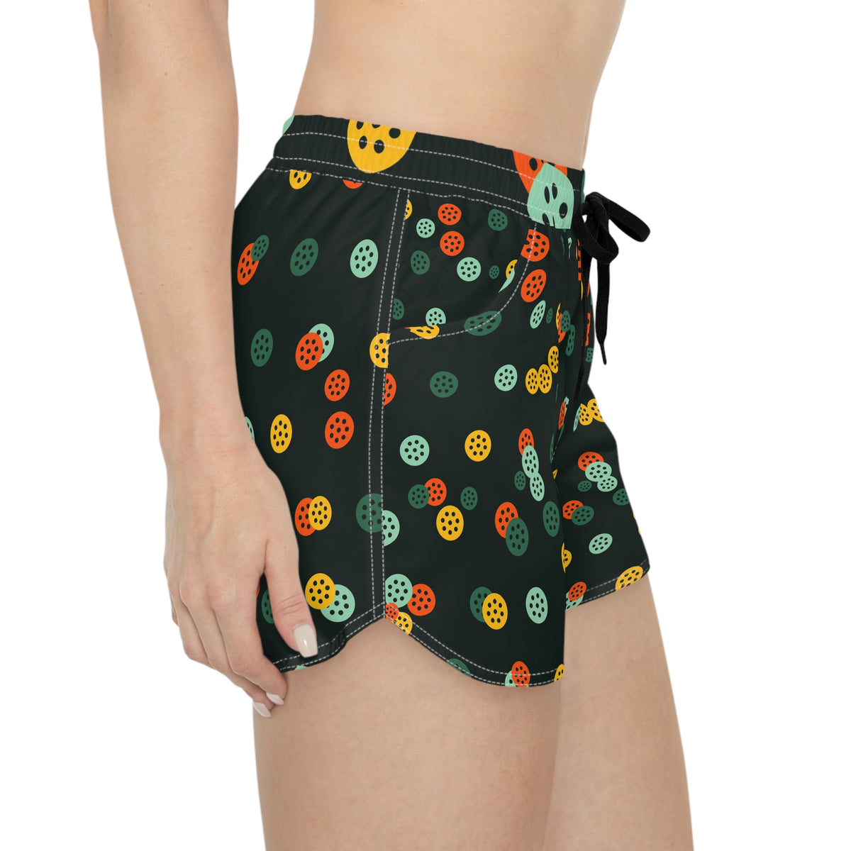 Pickleball Jungle Juice Icon Storm Women's Athletic Shorts with Pockets