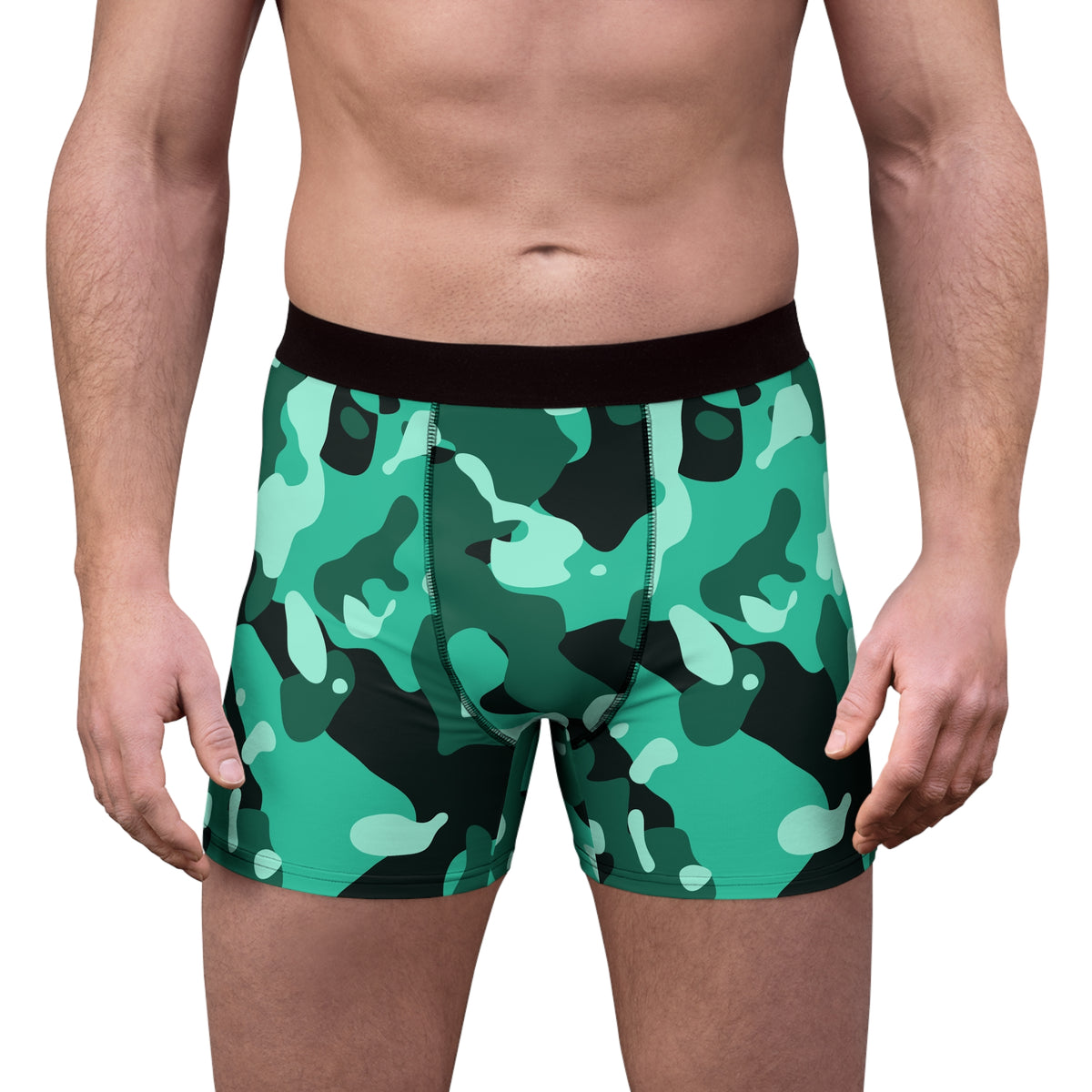 Mint Camo Men's Boxer Briefs — Performance Underwear