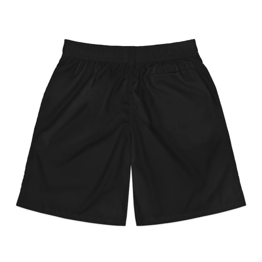 Vantacore Solid Black Men's Athletic Shorts with Pockets