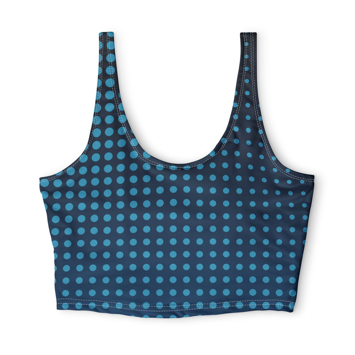 Ocean Halftone Sports Bra