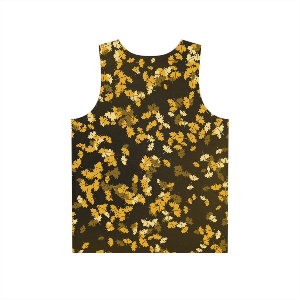 Mustard Falling Leaves Men's Athletic Tank