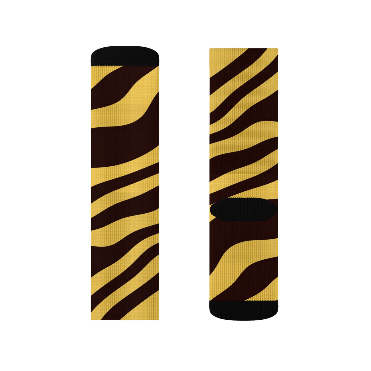 Sunset Orchard Zebra Athletic Crew Socks