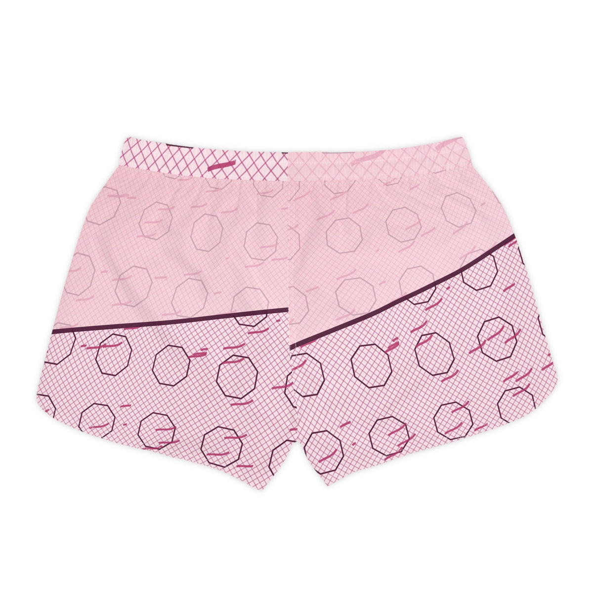 Combat Sports Blush Rose Cage Mesh Women's Athletic Shorts with Pockets