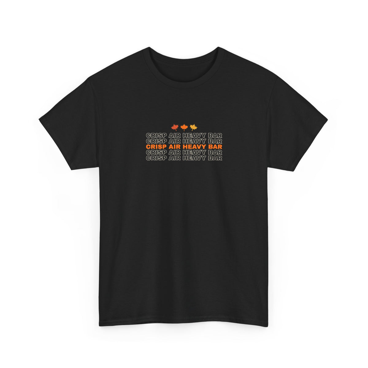 Crisp Air Heavy Bar | Men's Graphic Gym T-Shirt