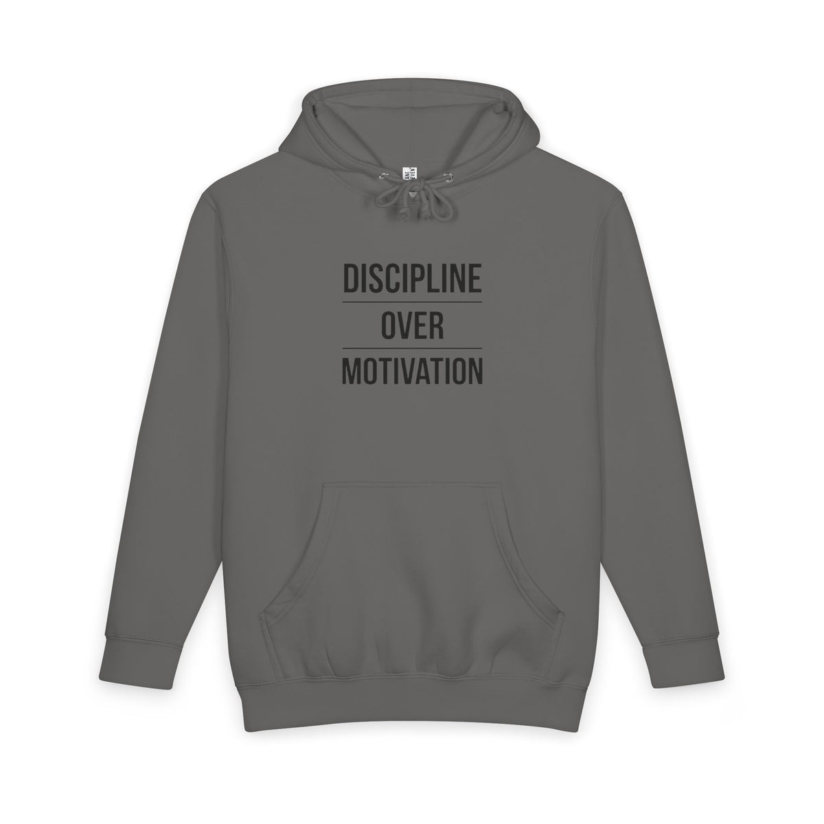 Discipline Over Motivation Hoodie — Minimal Motivational Pullover