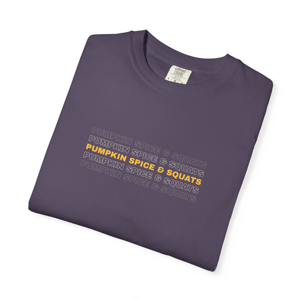 Pumpkin Spice & Squats | Women's Garment-Dyed Graphic Tee