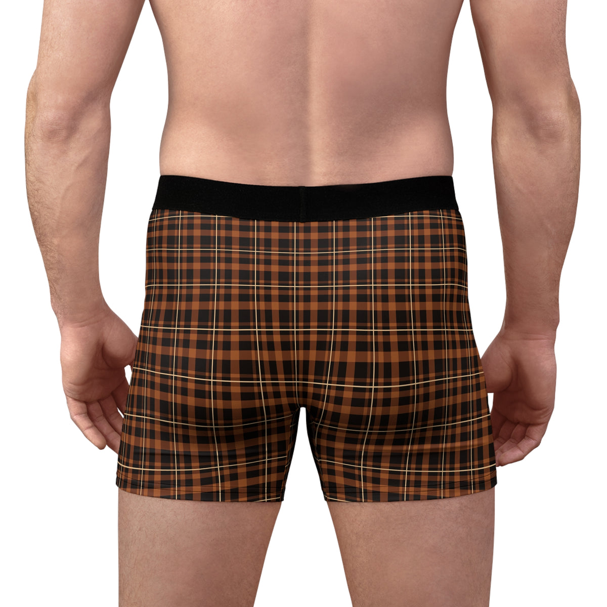 Copper Flannel Men's Boxer Briefs — Performance Underwear