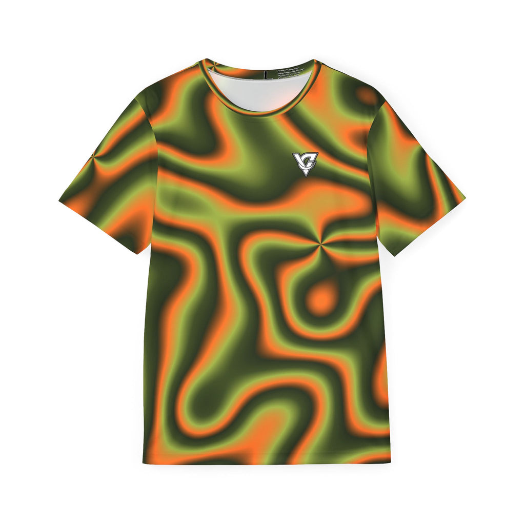 Moss Flame Tie-Dye Multipurpose Athletic Shirt