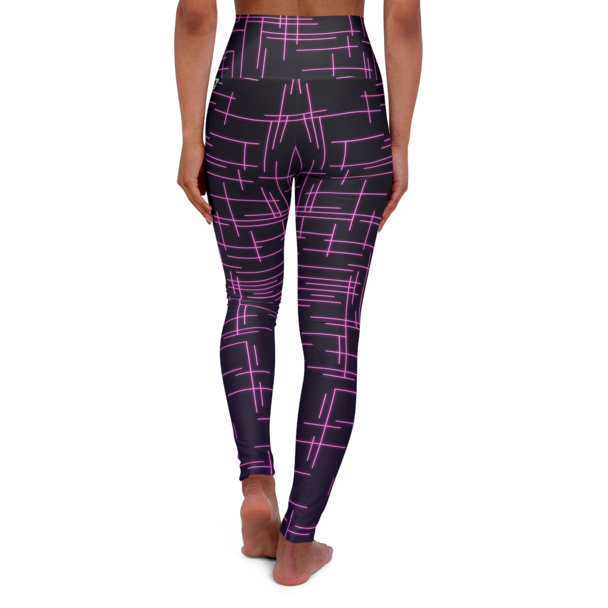 Magenta Circuit High-Waisted Yoga Leggings