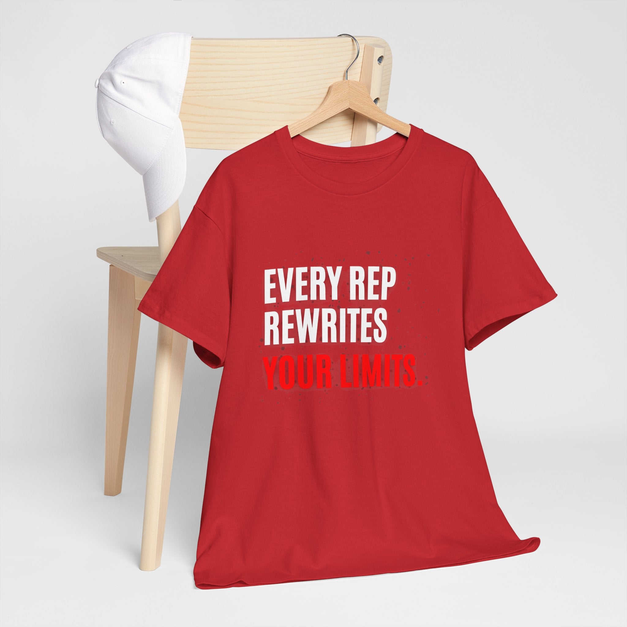 Every Rep Rewrites Your Limits | Motivational Gym T-Shirt