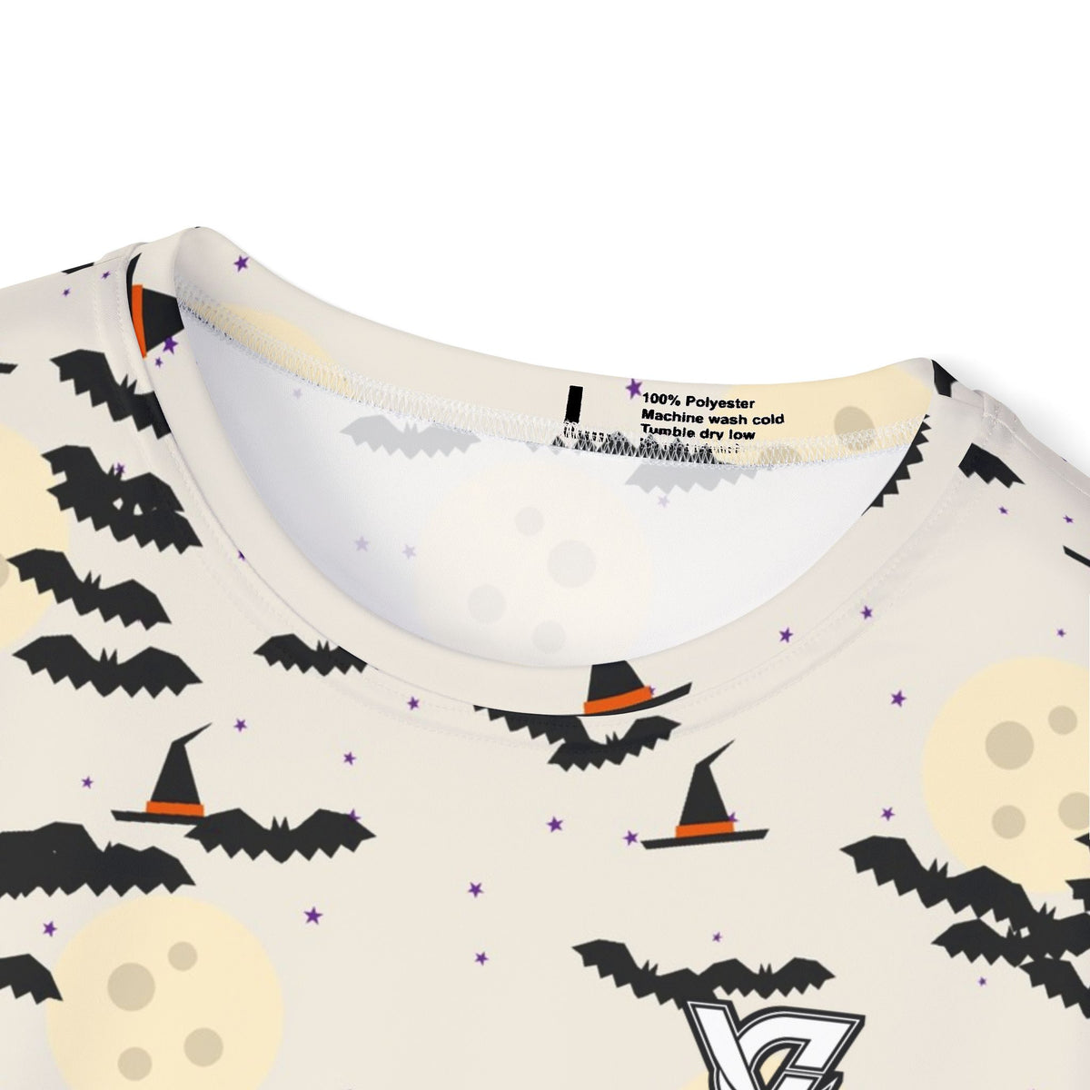 Halloween Bone White Haunted Moon Multipurpose Athletic Shirt
