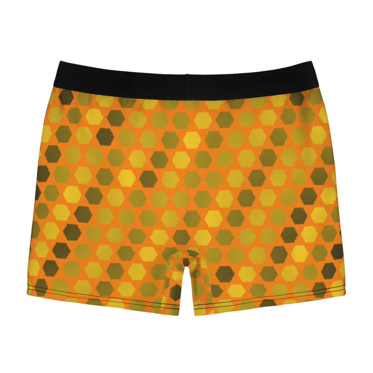 Citrus Hex Grid Men's Boxer Briefs — Performance Underwear