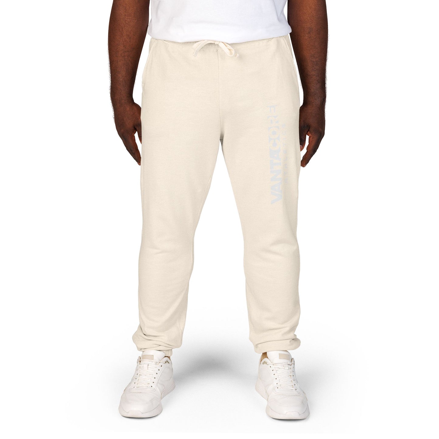 Copy of Vertical 'VANTOCOL?' Graphic Sweatpants — Garment-Dyed Fleece Joggers