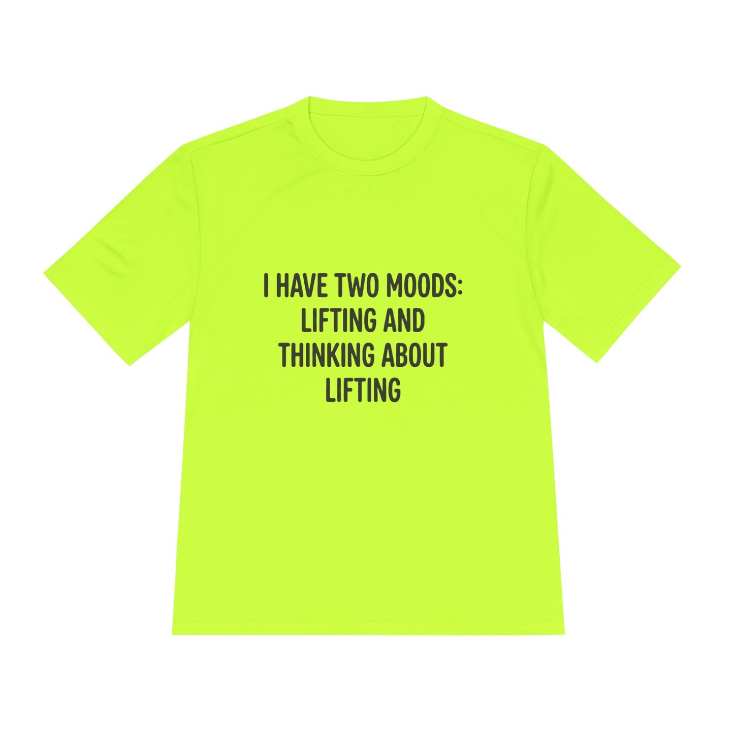 Lifting & Thinking About Lifting Tee — Workout Humor Moisture‑Wicking Shirt