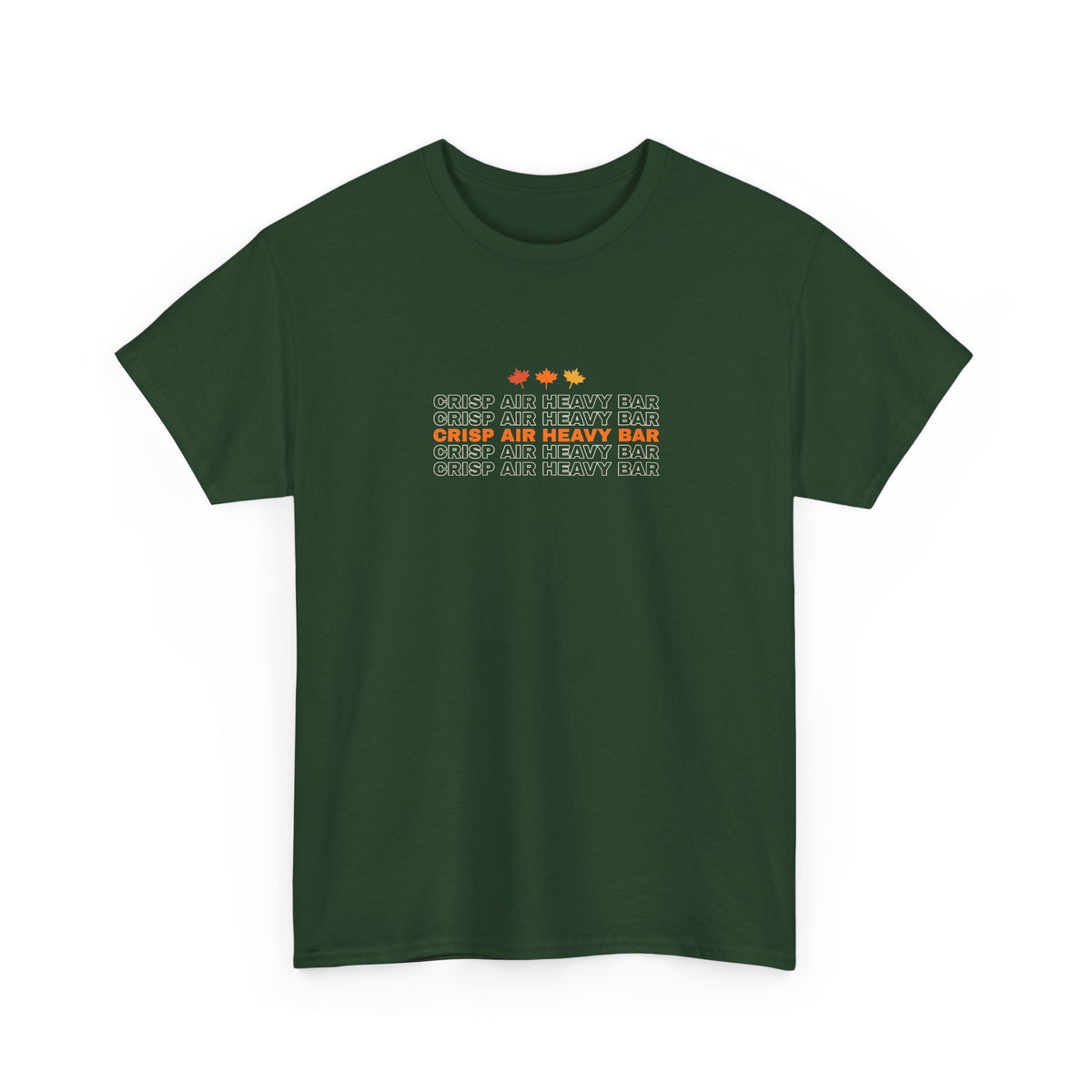 Crisp Air Heavy Bar | Men's Graphic Gym T-Shirt