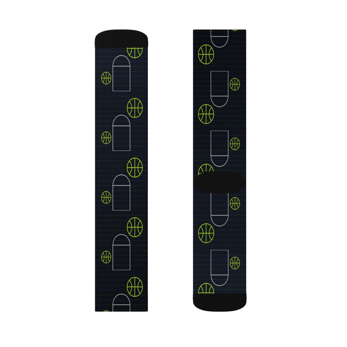 Basketball Volt Night Court Seam Athletic Crew Socks