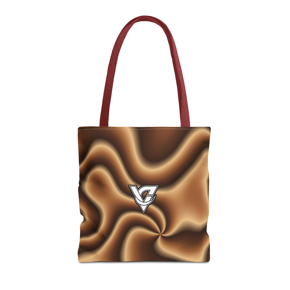Chestnut Tie-Dye Tote Bag — All-Over Print Gym & Everyday Tote
