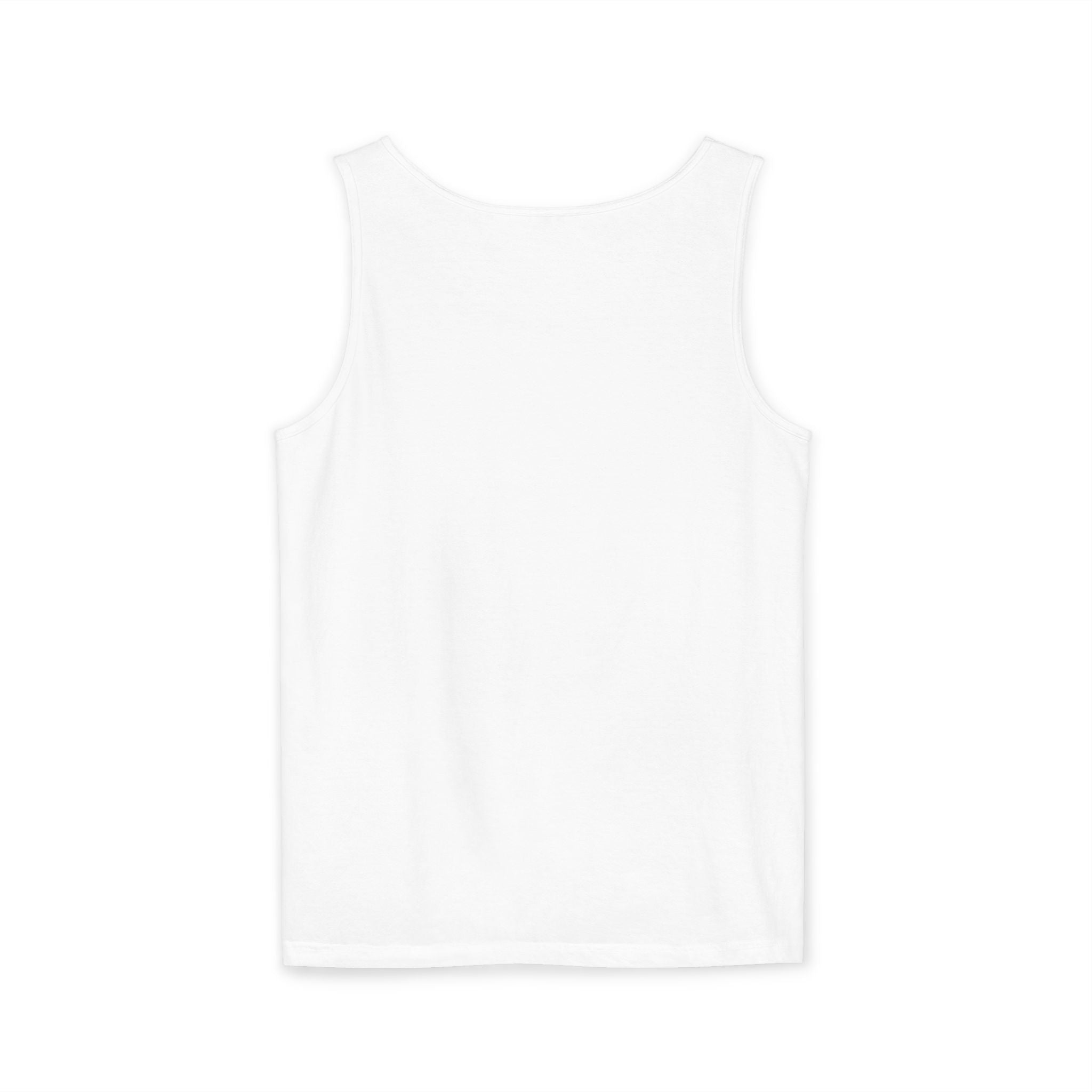 Minimal Geometric Triangle Logo Tank Top | Chest Emblem