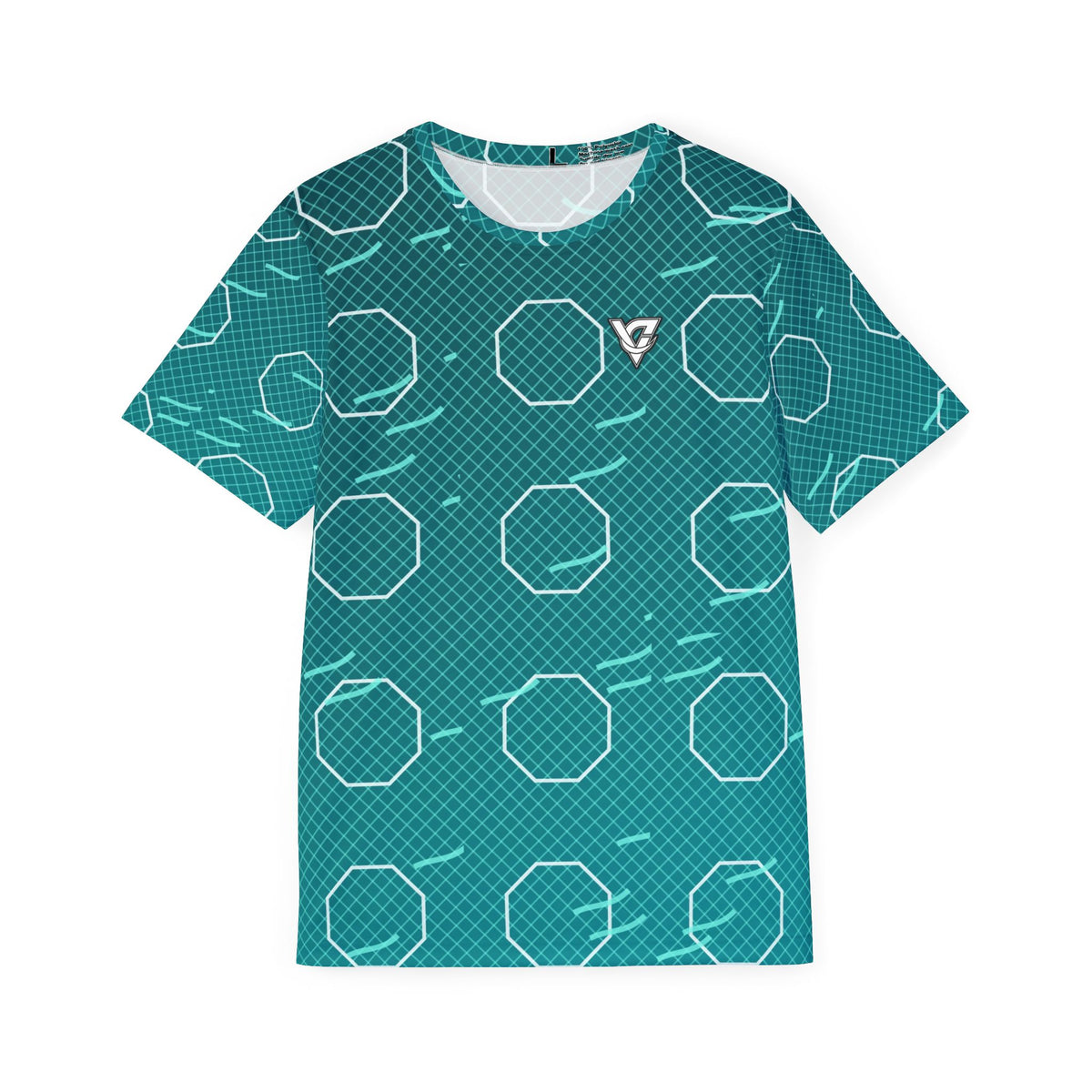 Combat Sports Teal Wave Cage Mesh Men's Sports Jersey