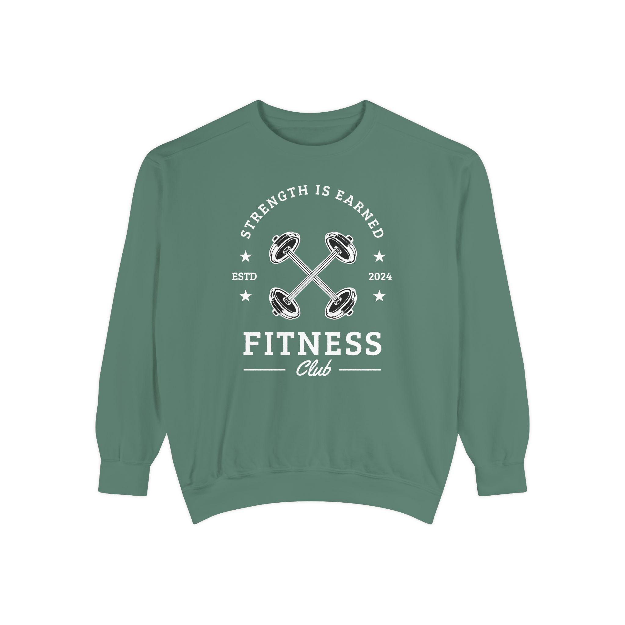 Fitness Club Sweatshirt | "Strength Is Earned" Crewneck