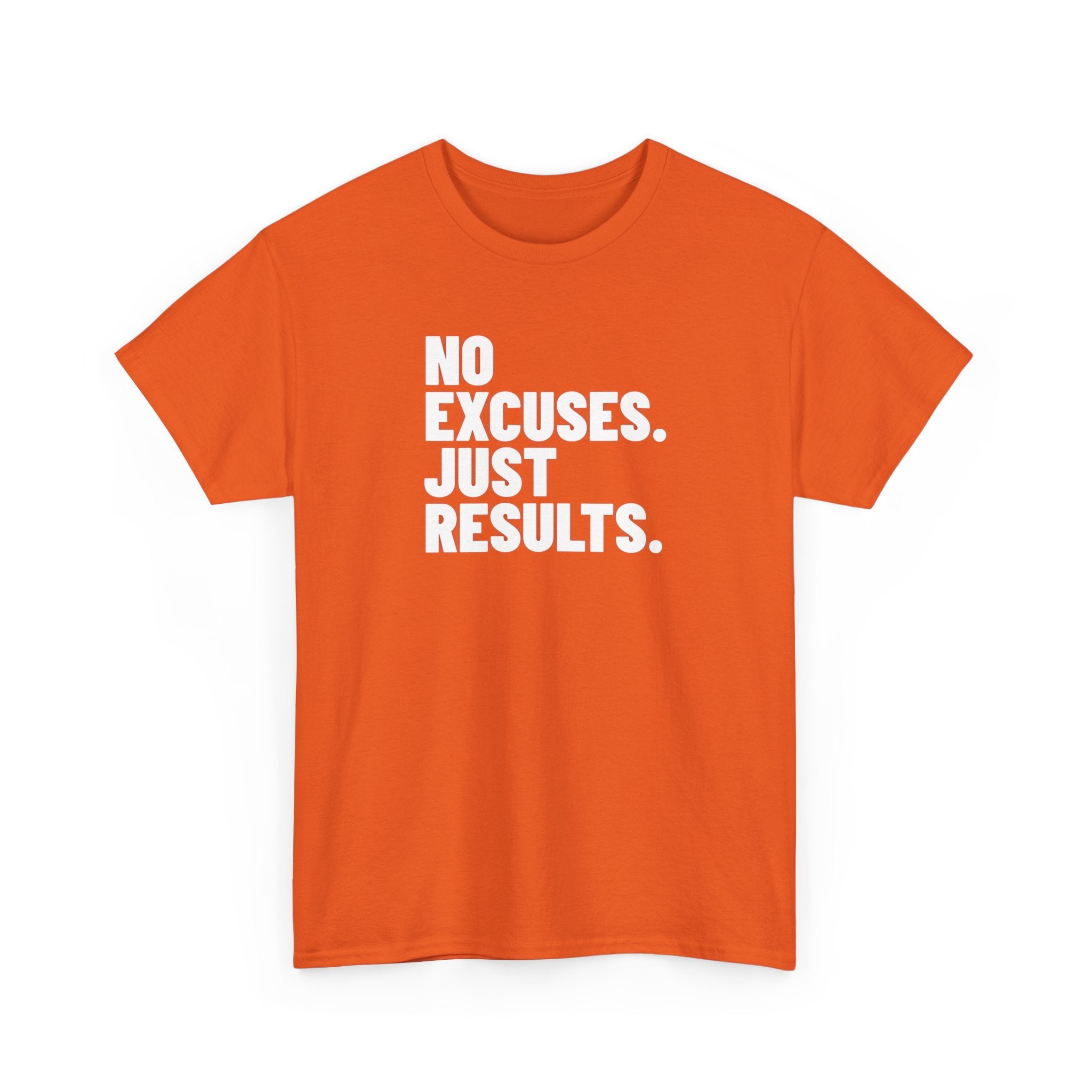 No Excuses Just Results | Motivational Fitness T-Shirt