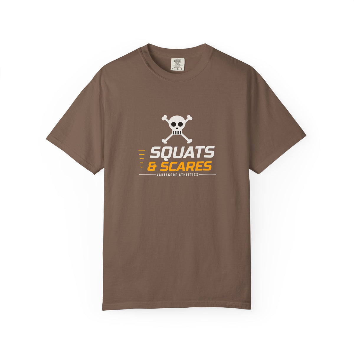 Squats & Scares | Women's Halloween Garment-Dyed Graphic Tee