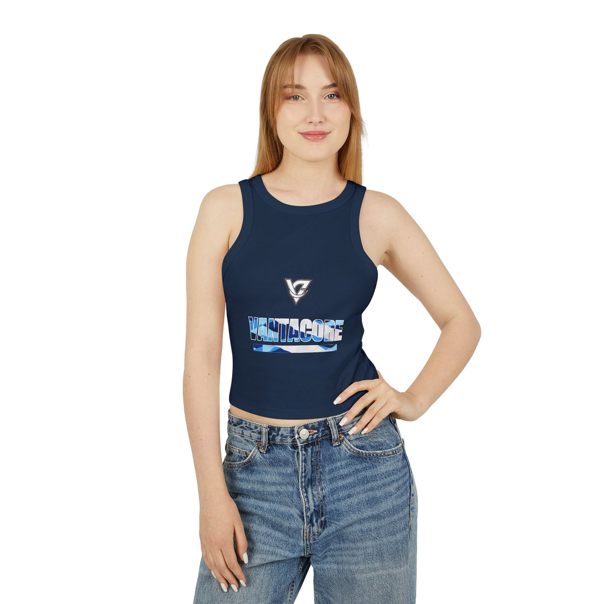 Ocean Brushstroke Women's Racerback Tank
