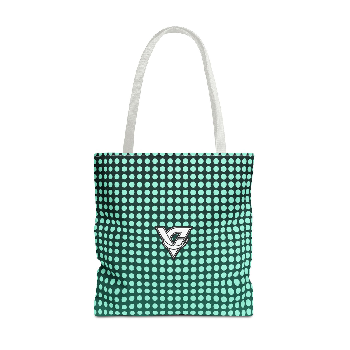 Mint Halftone Tote Bag — All-Over Print Gym & Everyday Tote