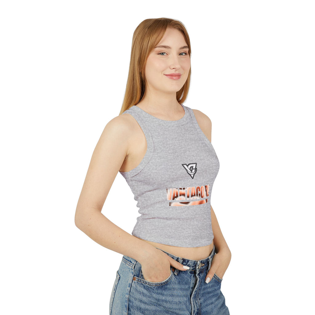 Peach Tie-Dye Women's Racerback Tank