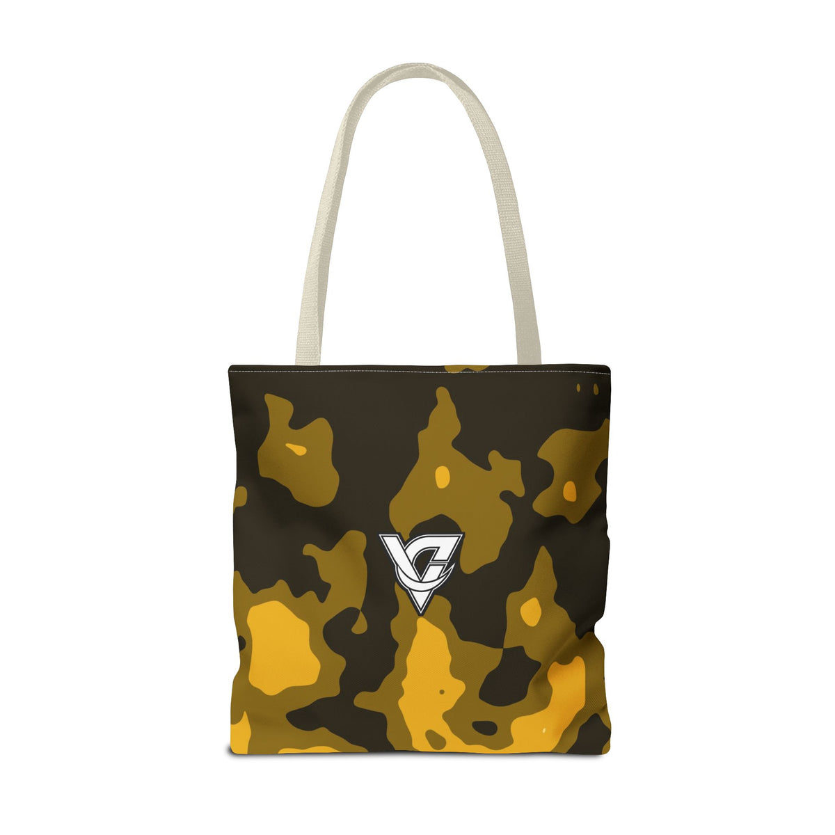 Mustard Magma Tote Bag — All-Over Print Gym & Everyday Tote