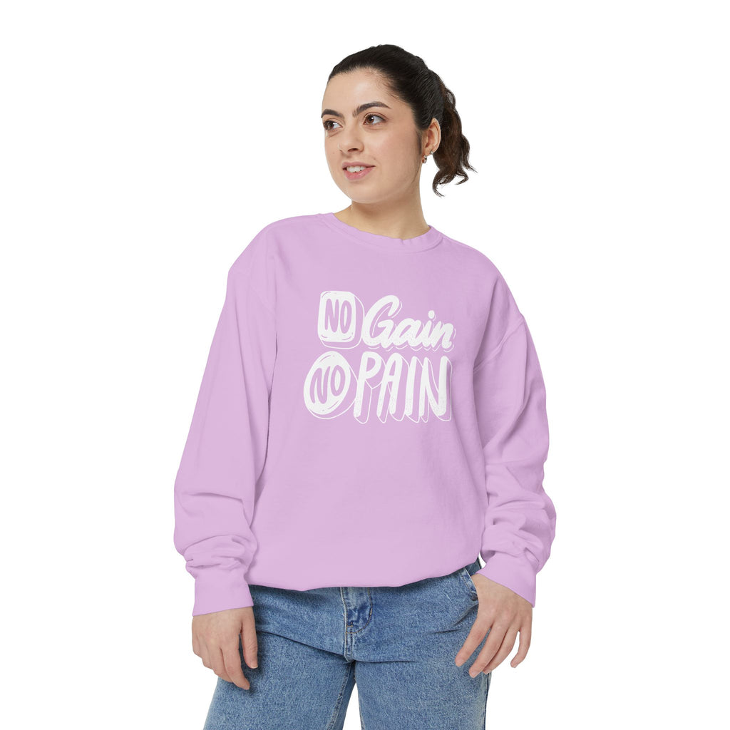 No Gain No Pain Sweatshirt | Motivational Fitness Crewneck