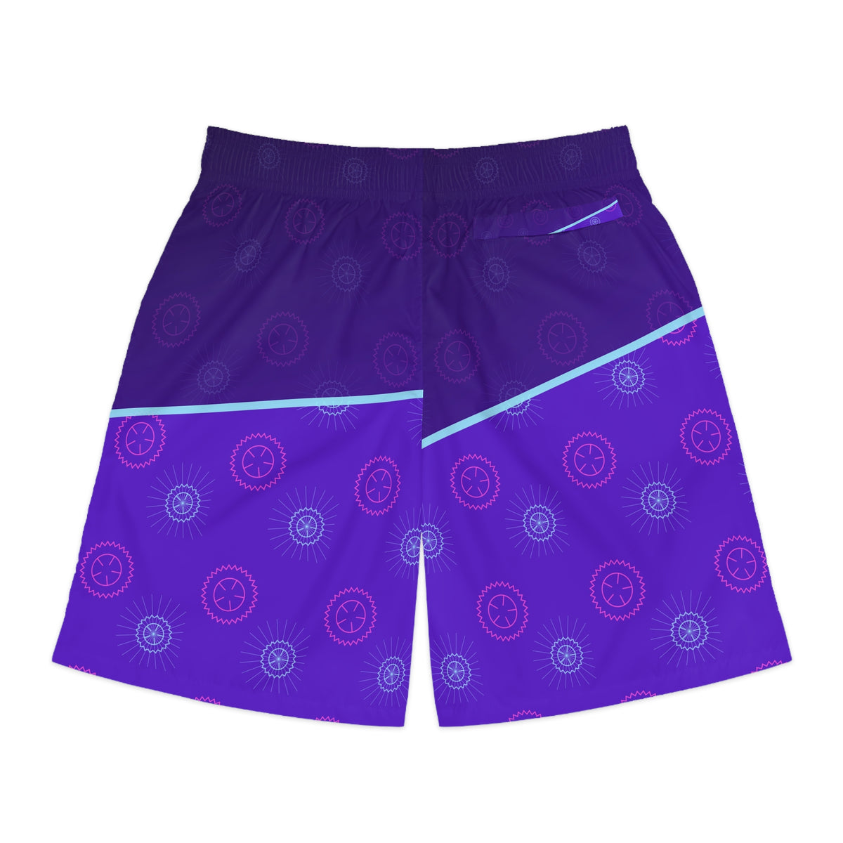Cycling Ultra Violet Chainring Men's Athletic Shorts with Pockets