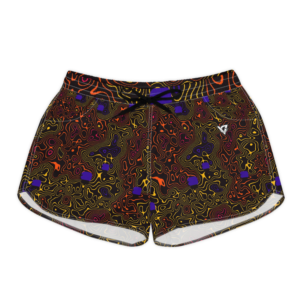 Combat Sports Hot Lava Topo Trail Women's Athletic Shorts with Pockets