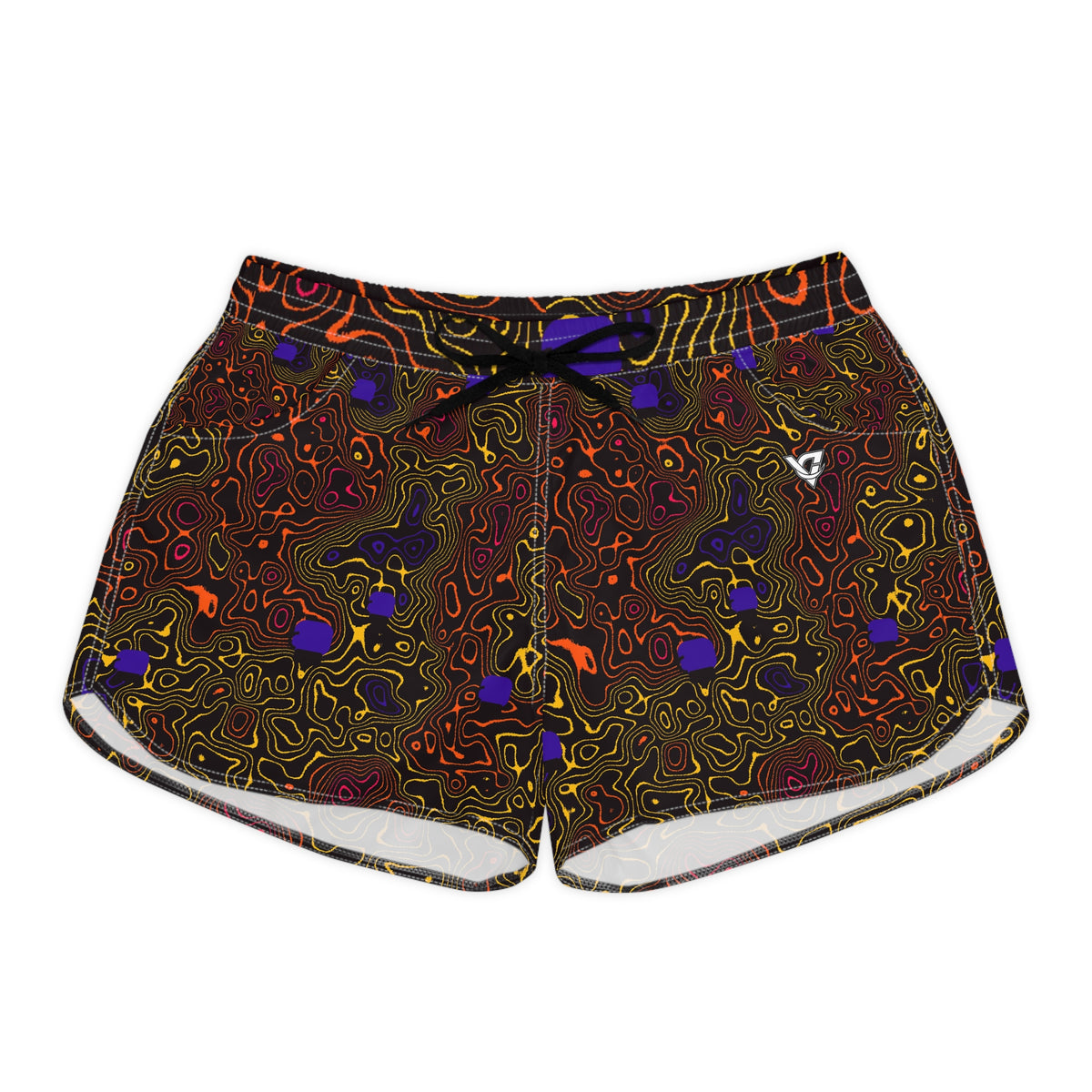 Combat Sports Hot Lava Topo Trail Women's Athletic Shorts with Pockets
