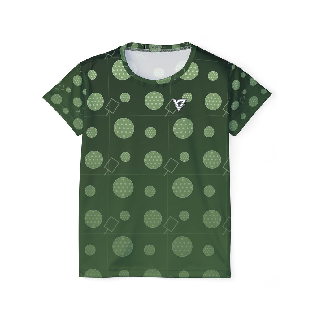 Pickleball Forest Camo Dink Dot Women's Sports Jersey