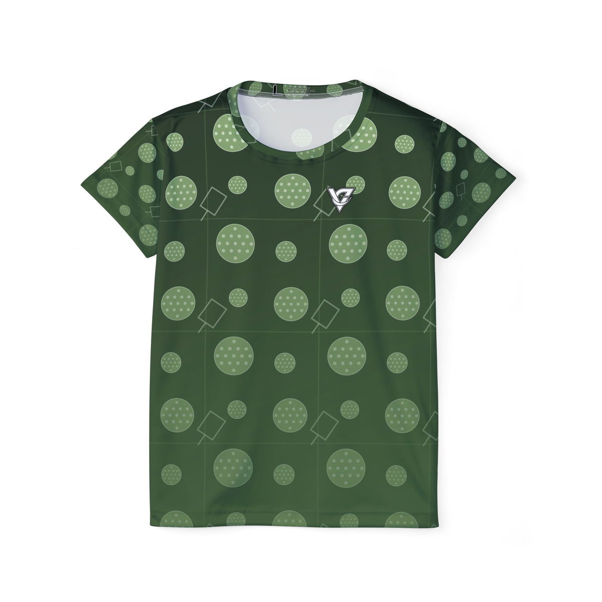 Pickleball Forest Camo Dink Dot Women's Sports Jersey