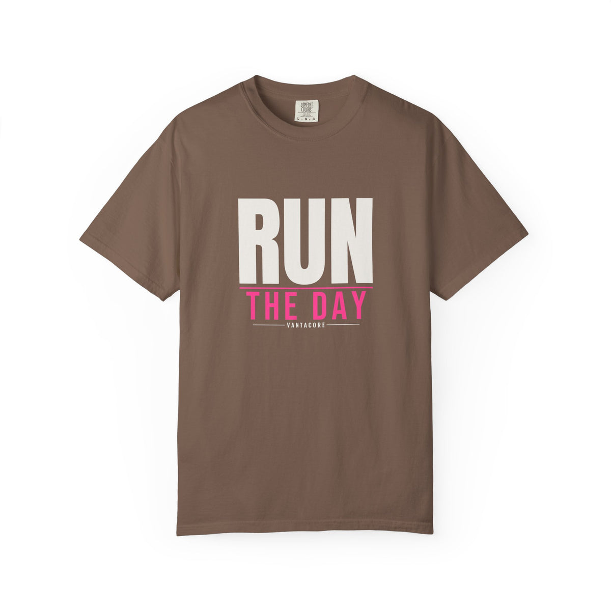 Run The Day | Women's Garment-Dyed Graphic Tee