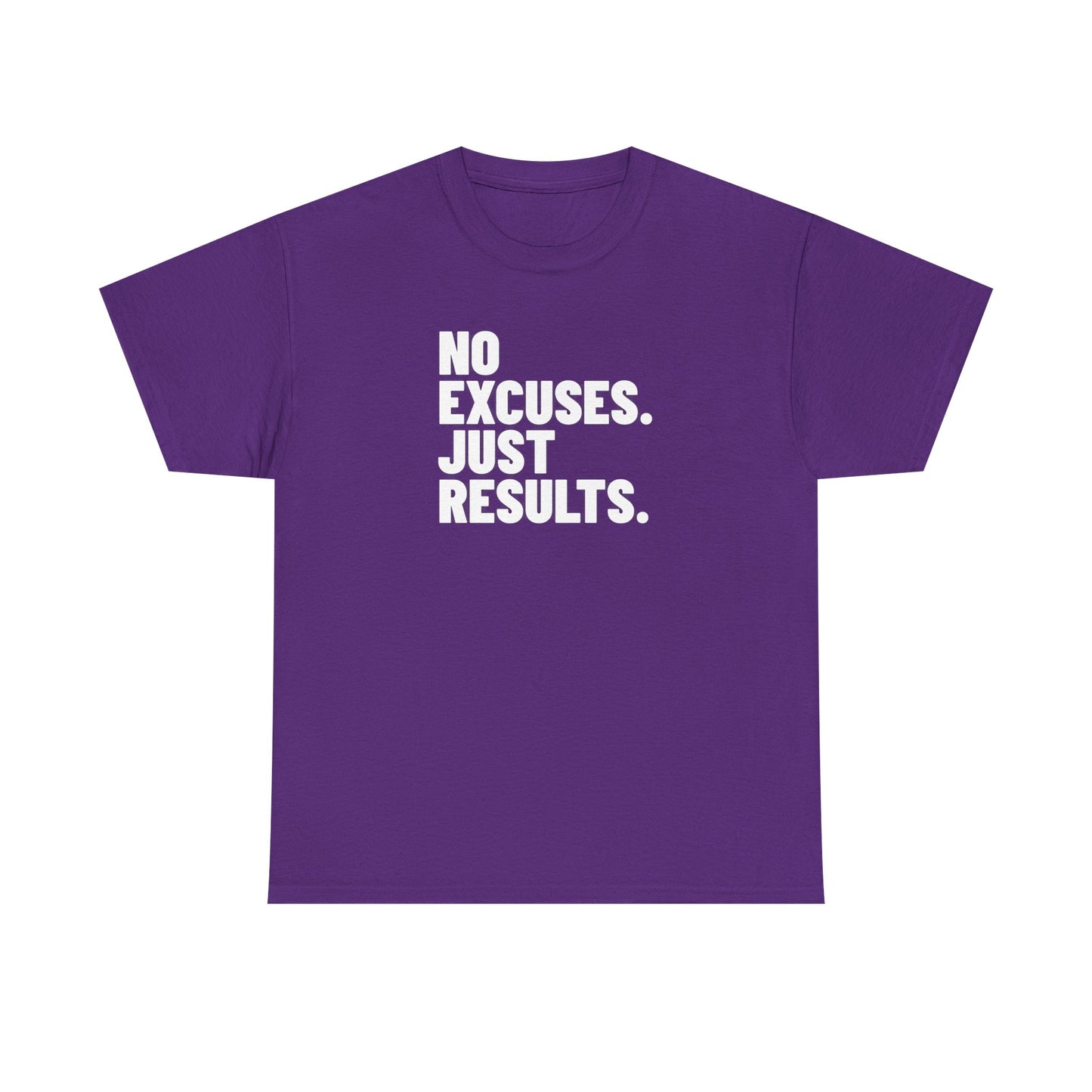 No Excuses Just Results | Motivational Fitness T-Shirt