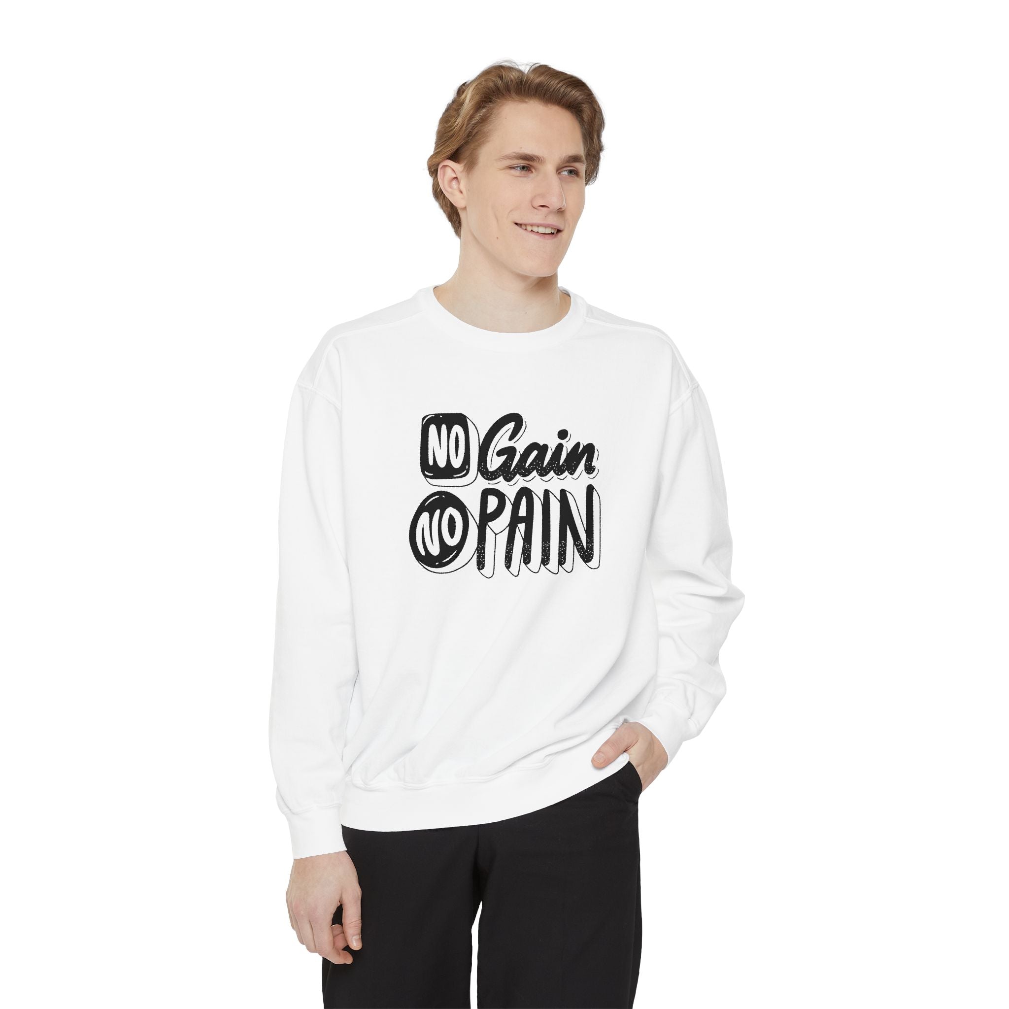 No Gain No Pain Sweatshirt | Motivational Fitness Crewneck