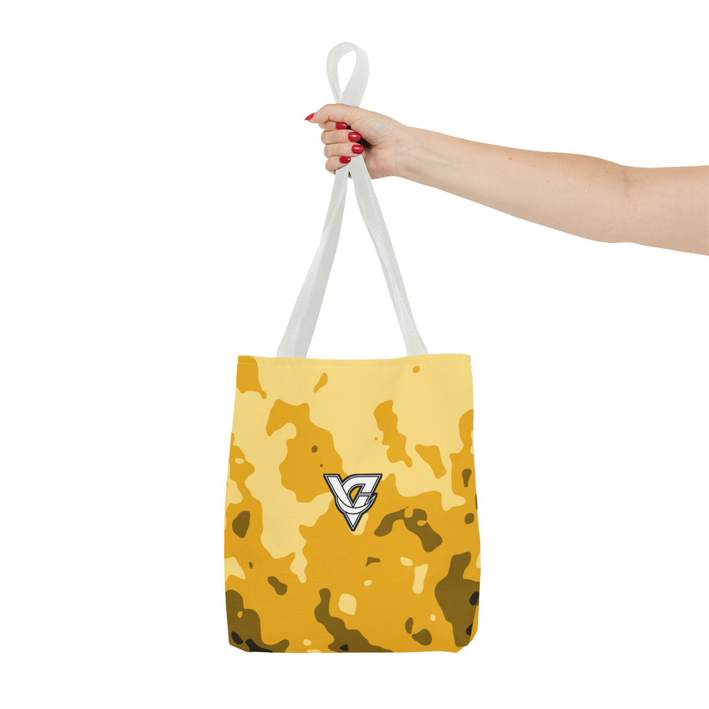 Mustard Magma Tote Bag — All-Over Print Gym & Everyday Tote