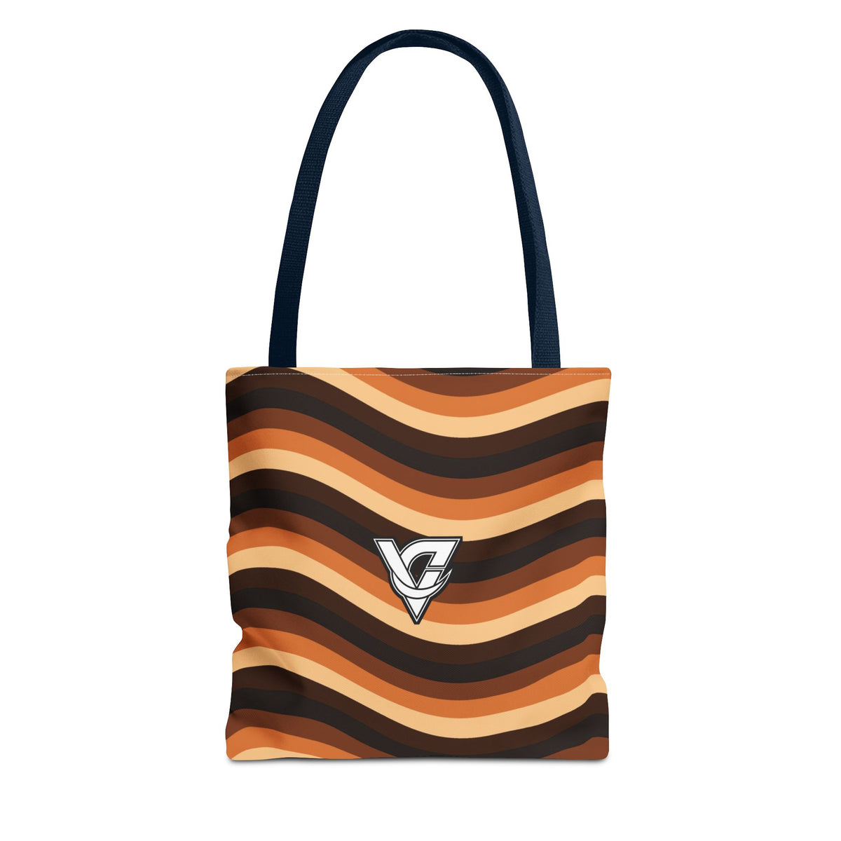 Copper Wave Tote Bag — All-Over Print Gym & Everyday Tote