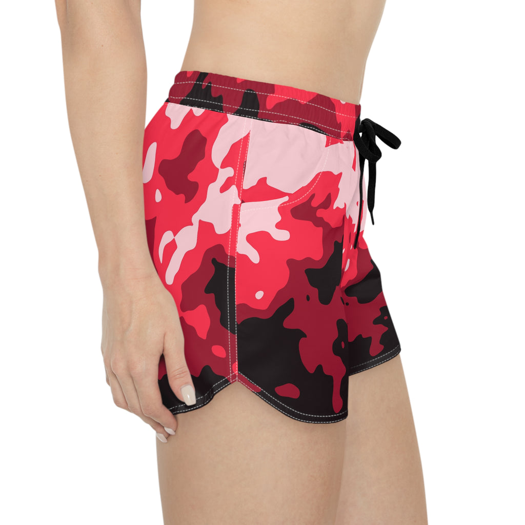 Women's Multipurpose Athletic Shorts with Pockets | Cherry Magma